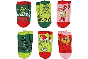 Kids Grinch No-Show Socks Sets