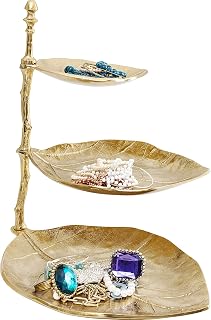 Kare Design Etragere Leaf, Gold, 46x32x45 cm