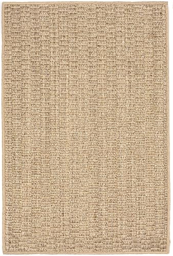 Miniatura 9 de Dash and Albert - Alfombra de sisal tejida natural de mimbre, 3 x 5 pies, patrón sólido neutro