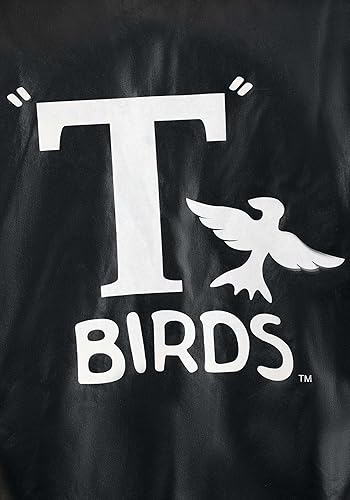 Miniatura 3 de Chaqueta negra Grease T-Birds para hombre con logotipo Chaqueta de disfraz de Danny Zuko Thunderbirds para adultos para Halloween y fiestas