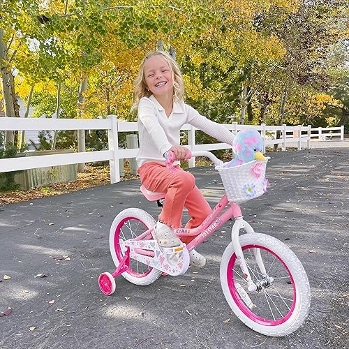 Miniatura 4 de JOYSTAR Angel - Bicicleta para niñas pequeñas y niños de 2 a 13 años, bicicleta para niños de 12, 14, 16, 18 pulgadas, con ruedas de entrenamiento y
