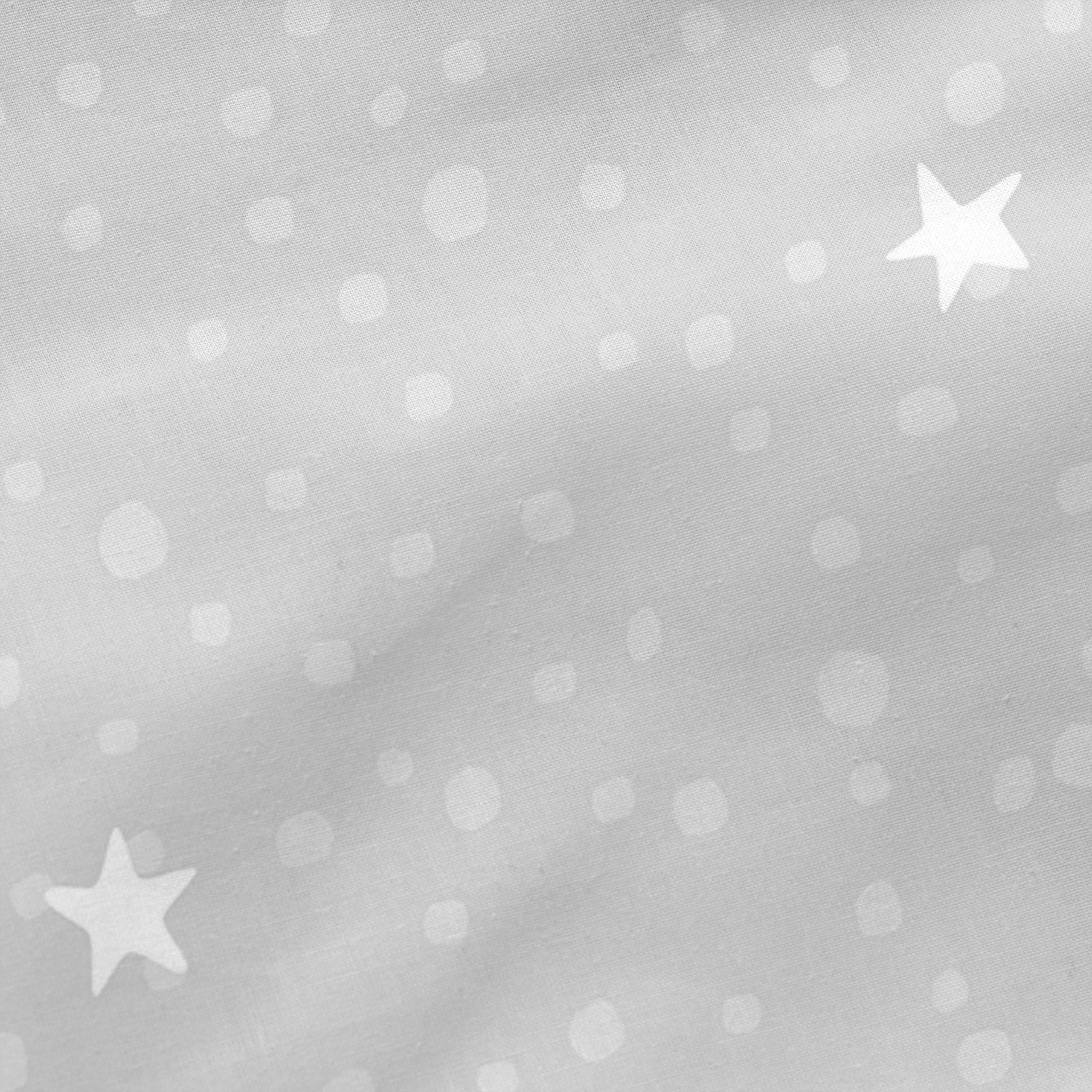 Little Star Grey Saco nórdico Gris, 105x200 cm (Cama 105) Sin Relleno, 100% Algodón, Calidad de 150 Hilos