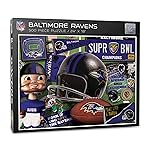 YouTheFan NFL Baltimore Ravens Retro Series Puzzle - 500 Pieces