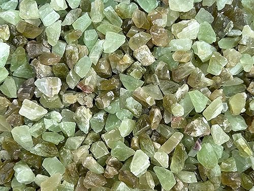 Miniatura 5 de GAF TREASURES Calcita al por mayor Piedras naturales ásperas pequeñas, cristales crudos de calcita (calcita verde, 1 libra)