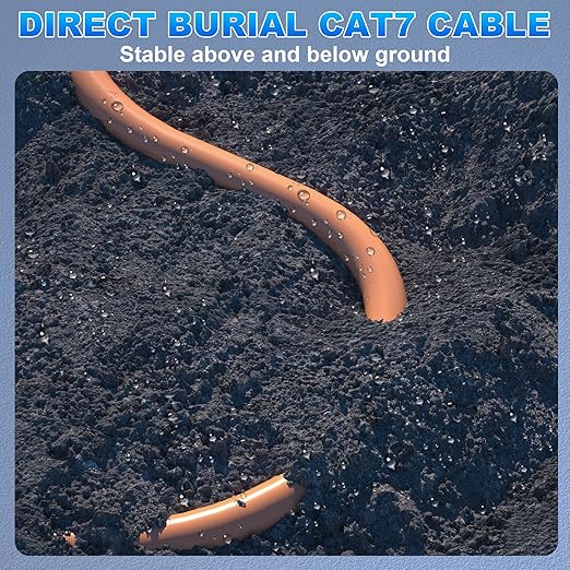 Cable Ethernet Cat7 Exterior 250ft Blindable SFTP 10Gbps 600MHz miniatura 7