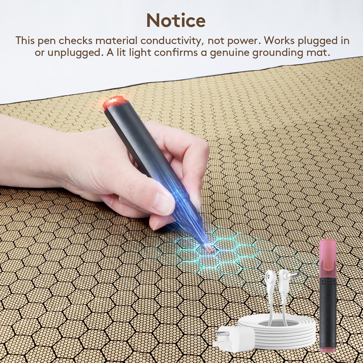 Grounding Mat for Bed King-Size: Fall Asleep Fast & Deep Sleep Nights | Breathable Graphene Conductive Pad for Stress Anxiety Relief - for Long Term Insomnia Adults - Grounded Benefits Durable