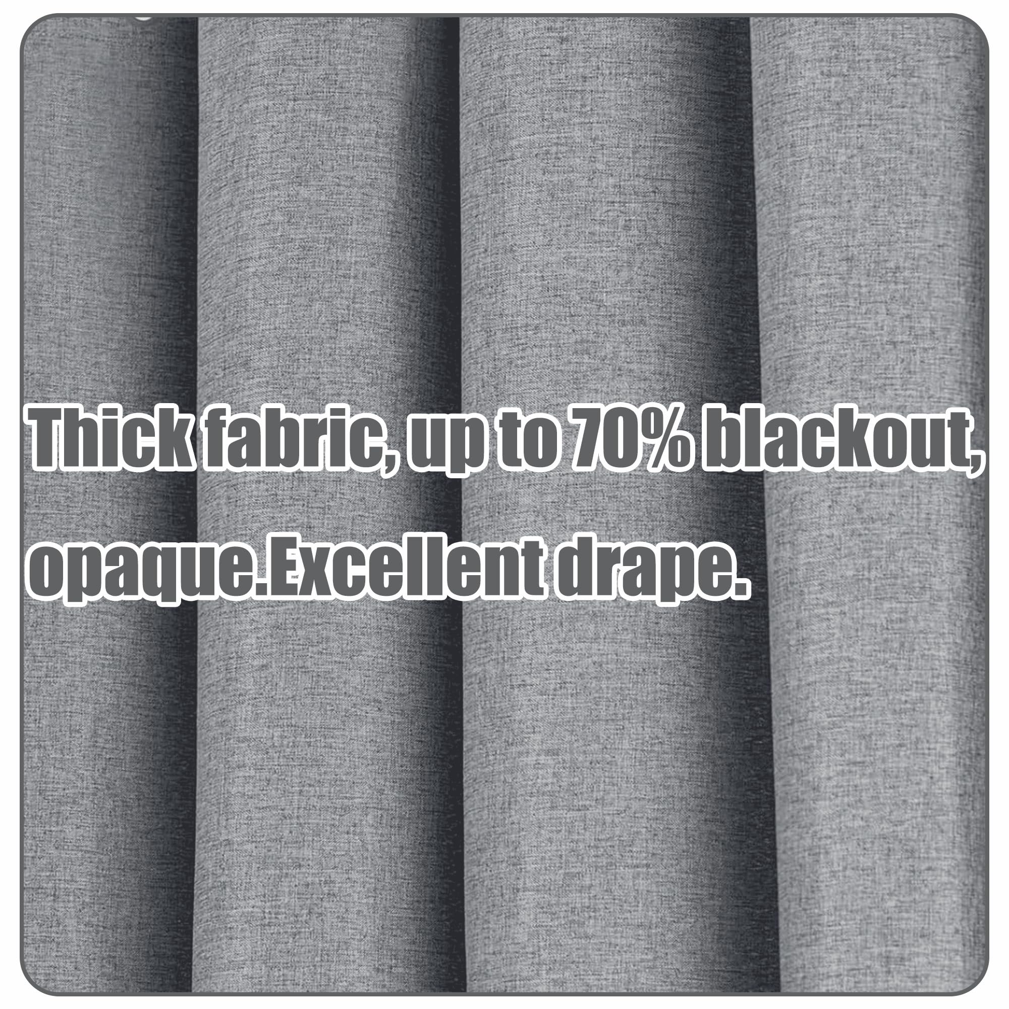Rideau de Bain 200 x 140 cm Anti Moisissure, Imperméable, Lavable, en Tissu Polyester Rideau de Douche Petit avec Œillets et Crochets pour Baignoire Cabine de Douche, Gris
