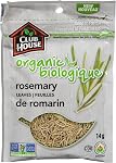 Club House, Quality Natural Herbs & Spices, Organic Rosemary Leaves, 14g