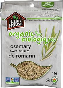 Club House, Quality Natural Herbs & Spices, Organic Rosemary Leaves, 14g