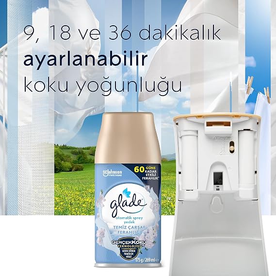 Glade Automatic Spray Replacement 2-Piece Clean Sheet Refreshment (2x269 ml)