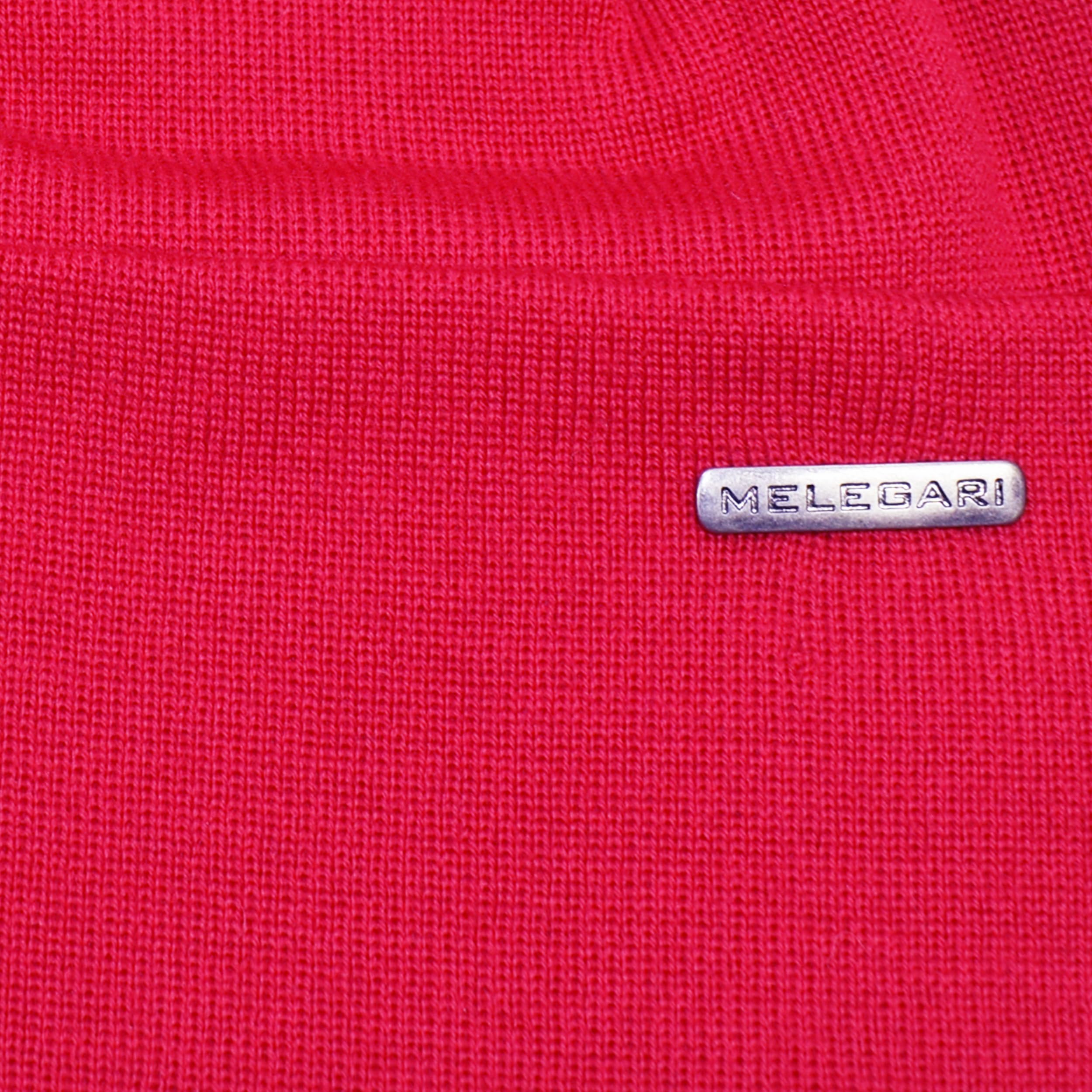 Melegari Dzianinowa czapka z klapą | Czysta wełna Merino Extrafine | Heidelberg | Unisex | Jesień Zima