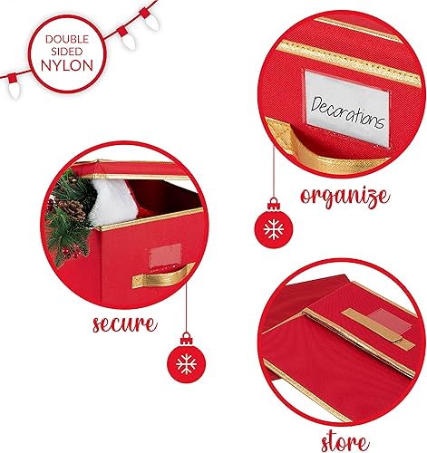 Miniatura 4 de Simplify - Caja plegable grande ideal para almacenar arreglos navideños