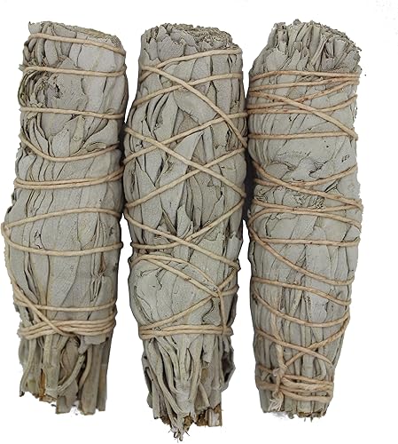 Miniatura 4 de Govinda - Paquete de 5 mini barras de salvia blanca, 4 pulgadas de largo