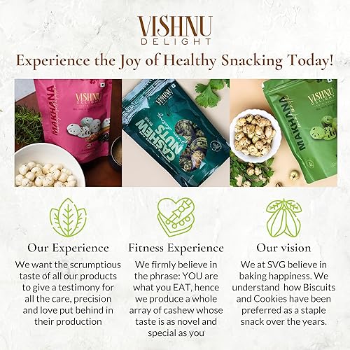 Miniatura 9 de Vishnu Delight - Semillas de lirio de agua tostadas de Makhana Indian Fox Nuts, sin gluten y veganas, semillas de loto para comer, sabor a sal y