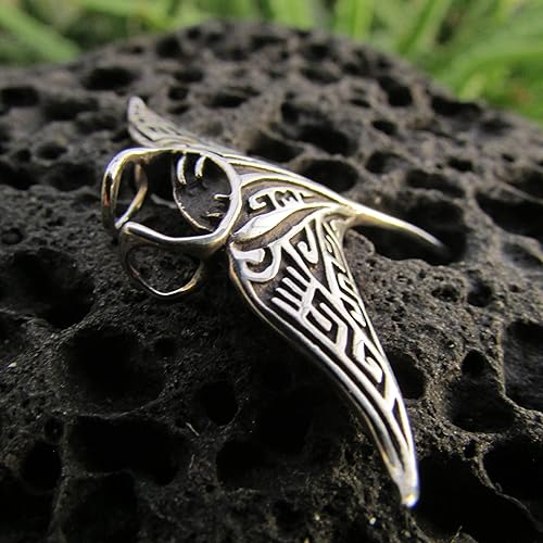 Miniatura 3 de Manta Ray Pendant Necklace Medium. Sterling Silver.