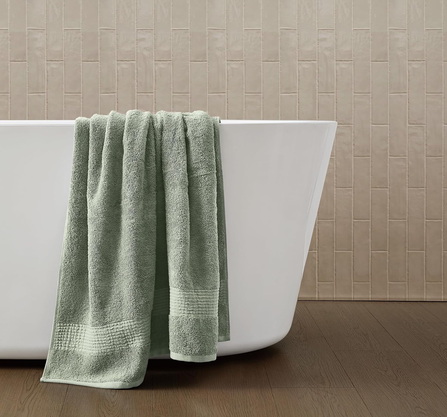 CANNON Cotton Tencel™ Bath Sheet in Sage Green