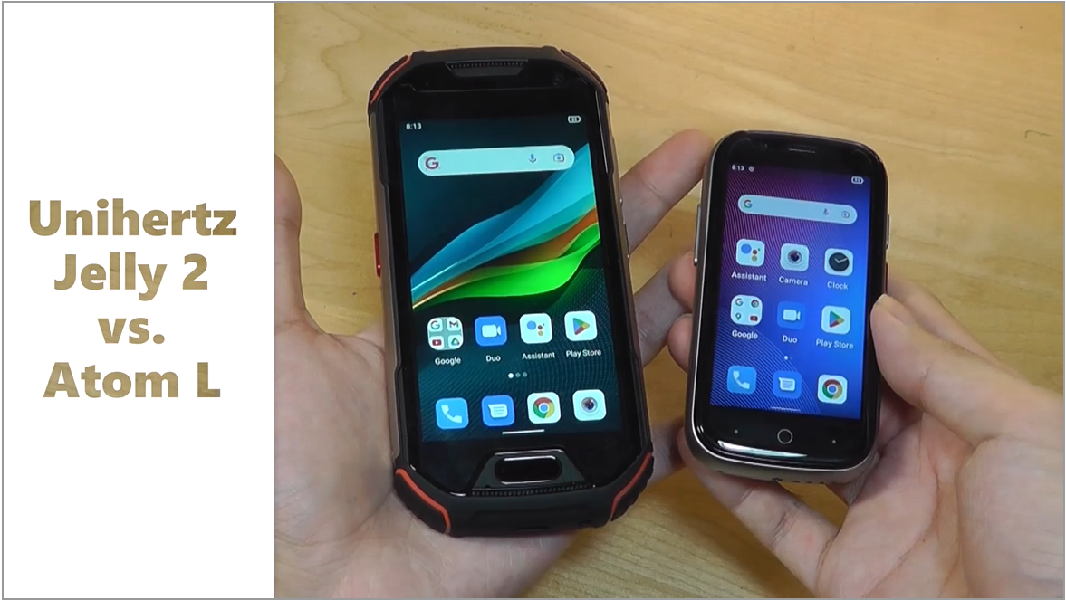 Watch Unihertz Atom L vs. Jelly 2 Mini Smartphone #thisorthat on