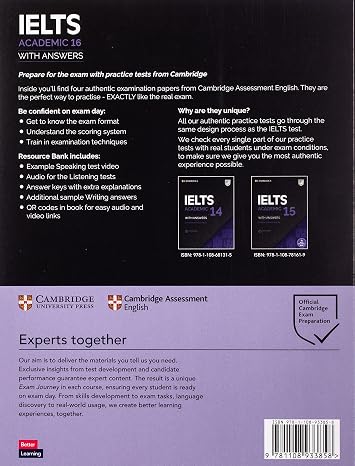 IELTS 16 Academic Student's Book with Answers with Audio with Resource Bank: Authentic Practice Tests (IELTS Practice Tests)