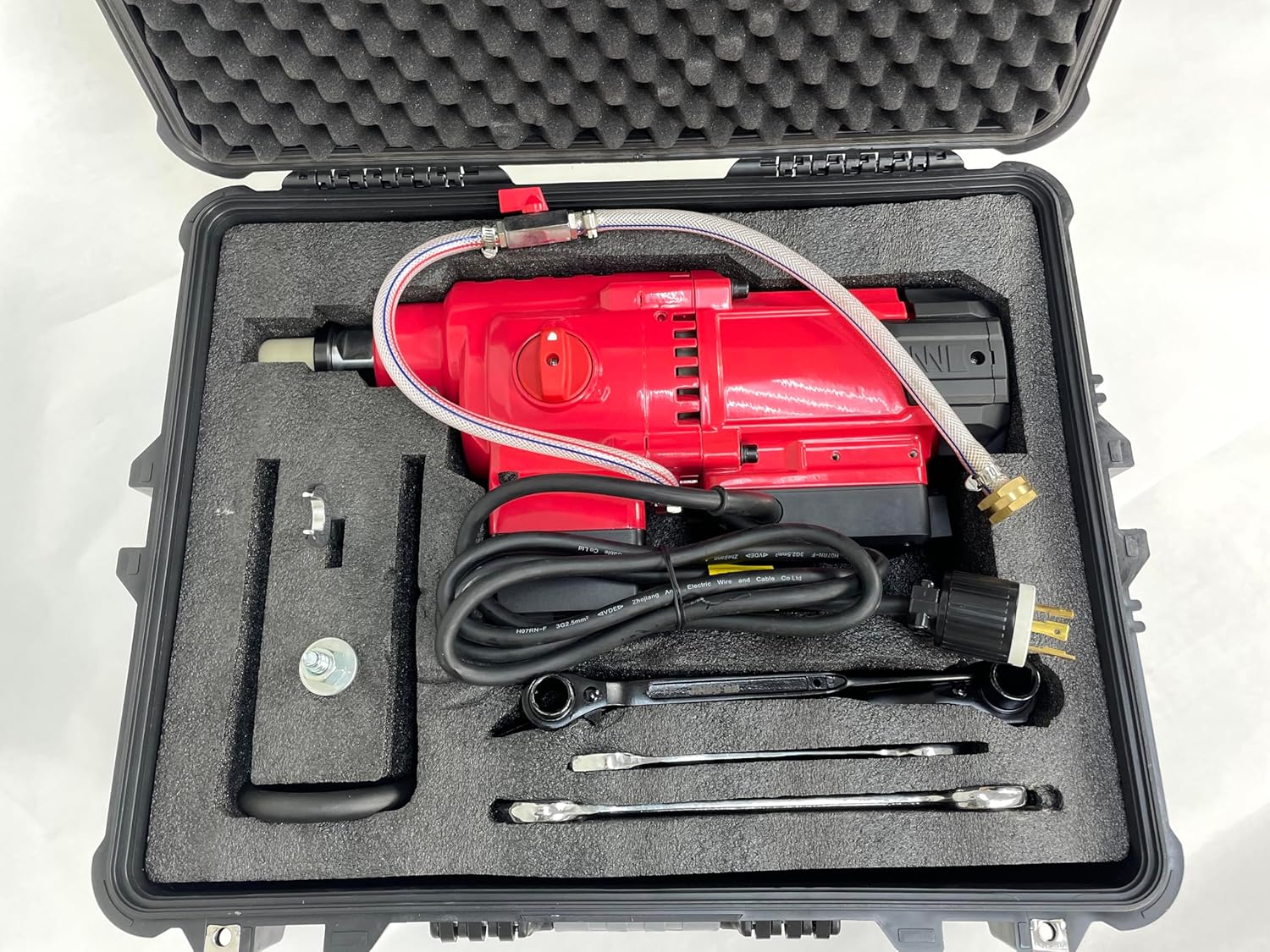 BLUEROCK Model 25Z1 220v Extra Large 25" Capacity Concrete Core Drill w/Long Stroke Stand & Rolling Base