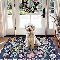 Vista 71 de Alfombra lavable para pasillo, de cocina, para entrada, alfombra suave vintage, antideslizante para interiores, para baño, sala de estar y Ladrillo