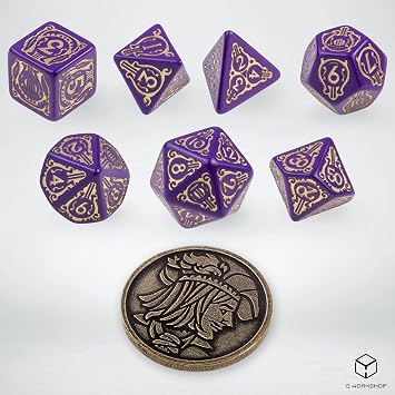 Q-Workshop Witcher Dice Set. Dandelion - Viscount de Lettenhove