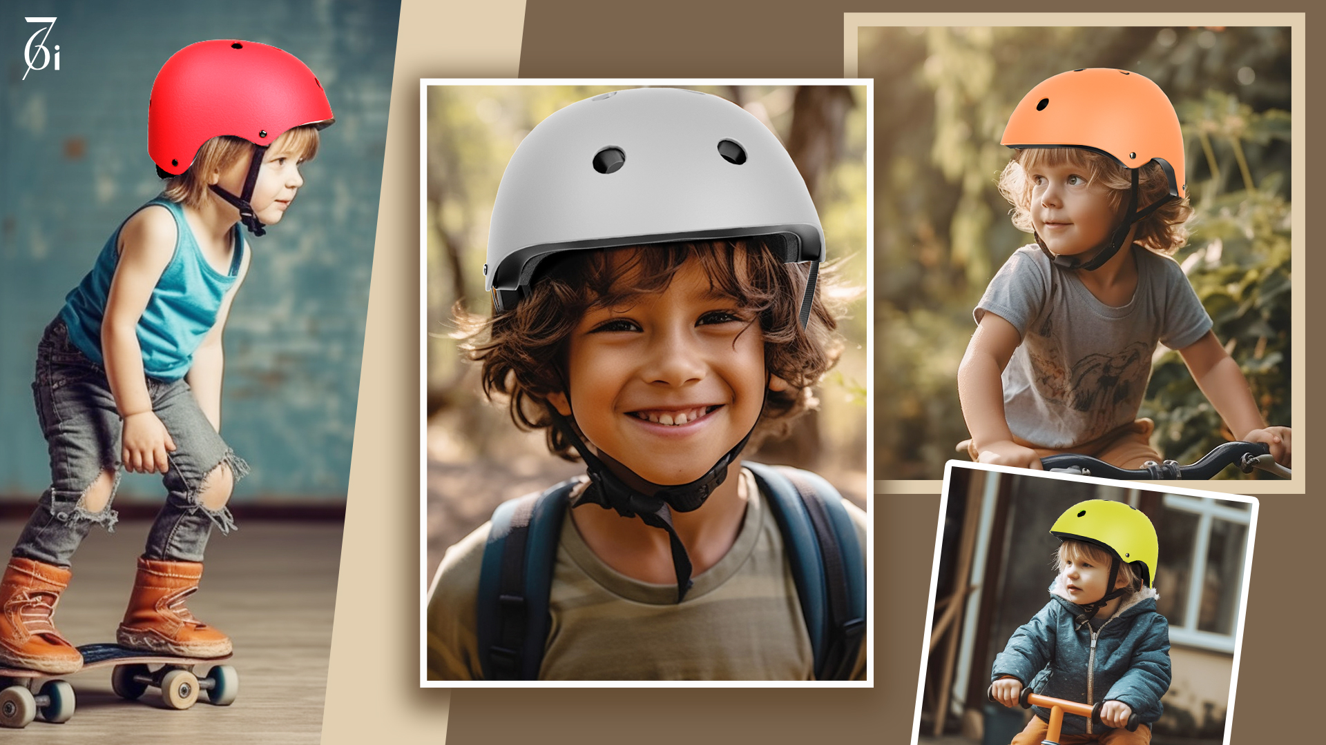 67i Kids Helmet Toddler Bike Helmets for 3-8 Years Old, Black, Small