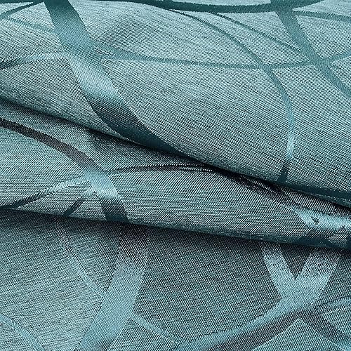 Miniatura 6 de Juego de 2 fundas de cojín cuadradas ligeras con anillos geométricos para decoración del hogar para sofá, cama, silla, 20 x 20 pulgadas, color verde