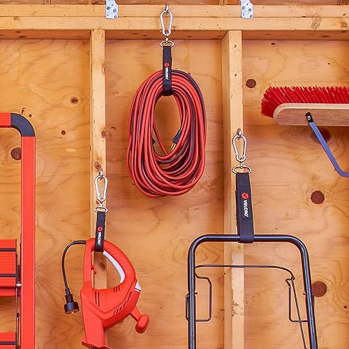 Miniatura 9 de VELCRO Brand VEL-30688-USA - Correas resistentes fáciles de colgar, almacenamiento y organización de garaje, soporte de cable de extensión,