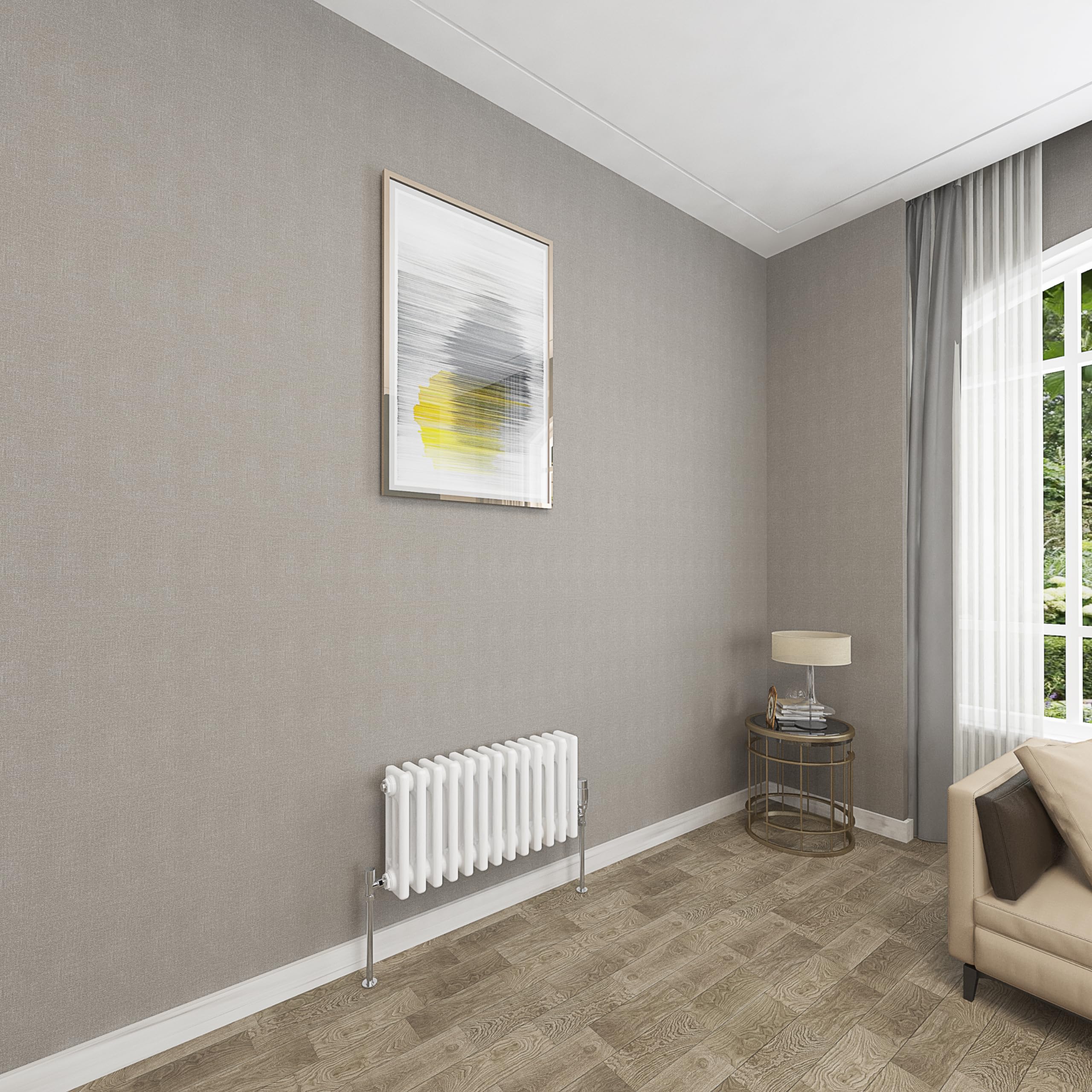 Sky bathroom 300x605mm 3 Column Radiator Horizontal White Cast Iron radiato Traditional Central Heating Radiator