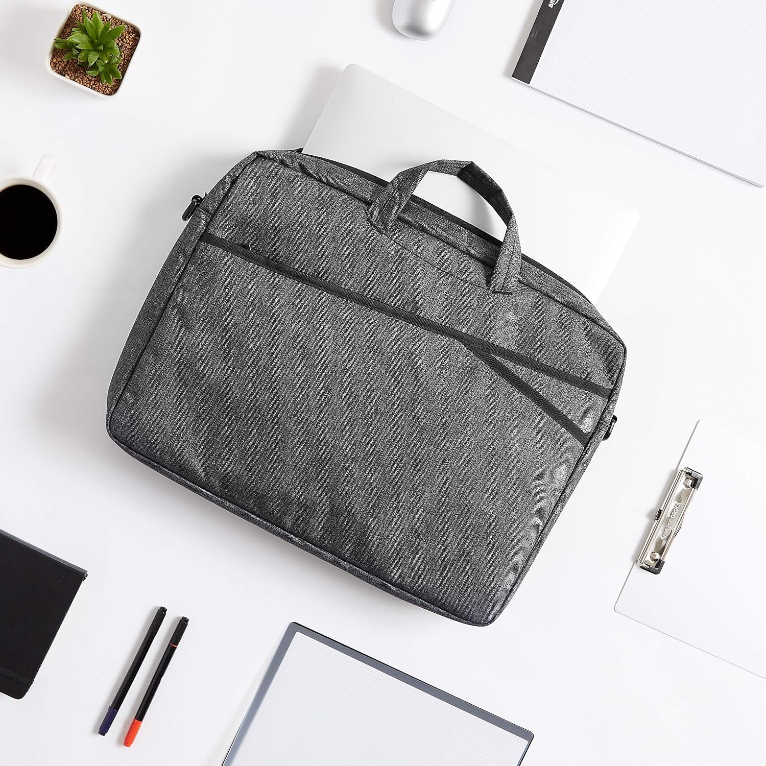 Amazon Basics Business Laptop Case Bag - 17-Inch, Gray