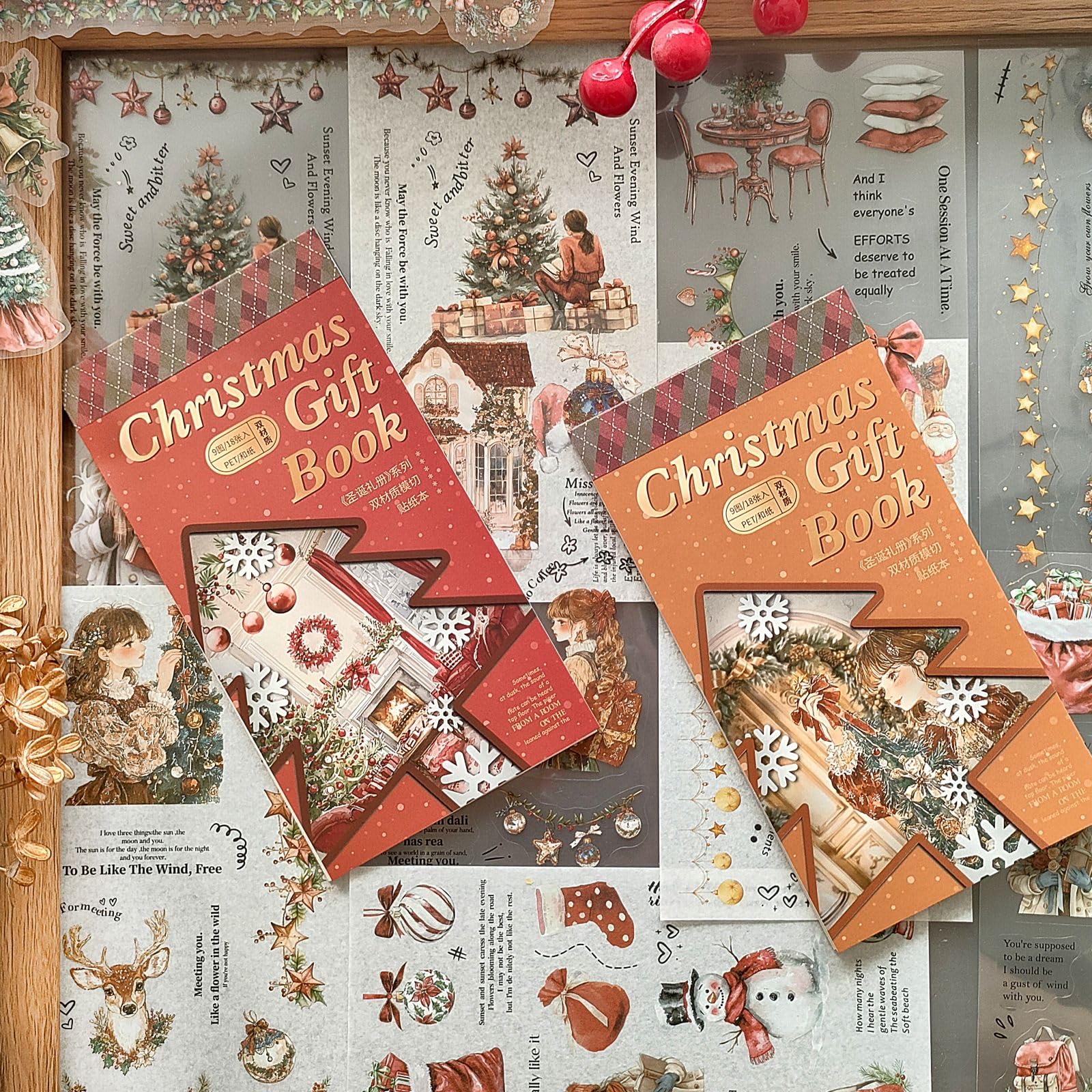 Adesivi Scrapbooking Vintage Carta Stickers Aesthetic Bullet