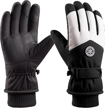 Winter Gloves for Men Warm Windproof Ski Glove Touchscreen Thermal Lining for Work Cycling Motorcycle Snowboarding