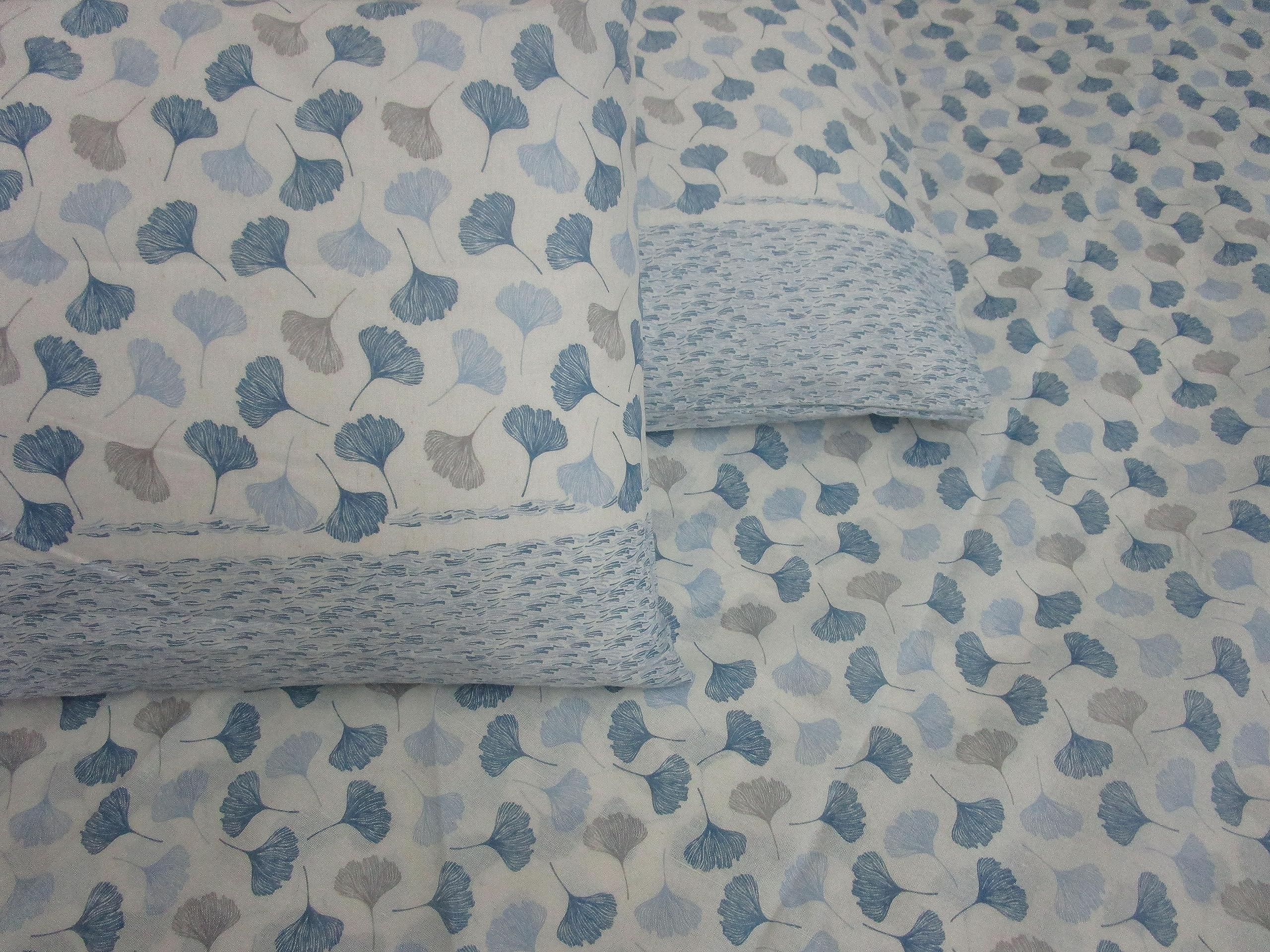 Completo Letto Matrimoniale in Morbida Microfibra Fantasia Shabby Cuori