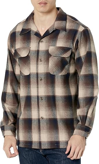 Pendleton Mens Long Sleeve Classic Fit Wool Board Shirt