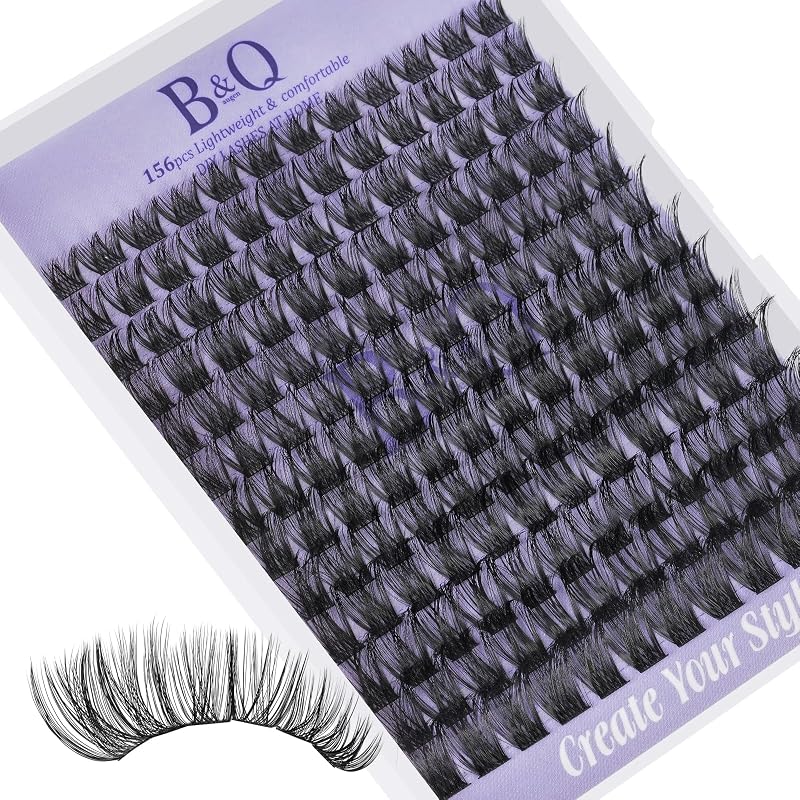 B&Qaugen B05 Cílios Postiços em Clusters Individuais, 156 Unidades