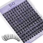 Lash Clusters B05 D Curl 8-16mm DIY Eyelash Extensions 72 Clusters Lashes B&Qaugen Fluffy Individual Lashes Cluster DIY at Home (B05,8-16MIX)