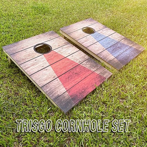Miniatura 5 de Juego de tableros de cornhole  Juego de tableros de maíz reguladores de madera maciza de 3 x 2 pies, juego para exteriores con 8 bolsas de frijoles