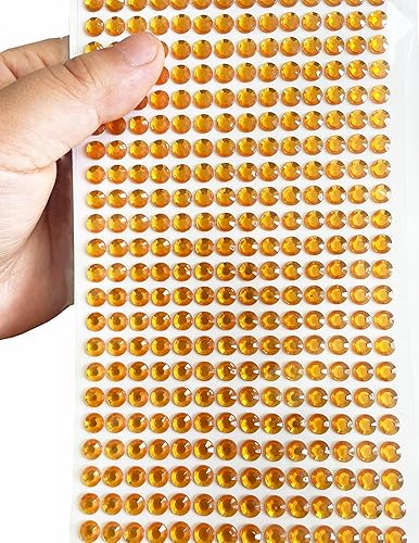 Miniatura 5 de 4032 piezas de calcomanías de diamantes de imitación de 0.236 pulgadas (0.236 in), autoadhesivas para álbumes de recortes y manualidades, boda,