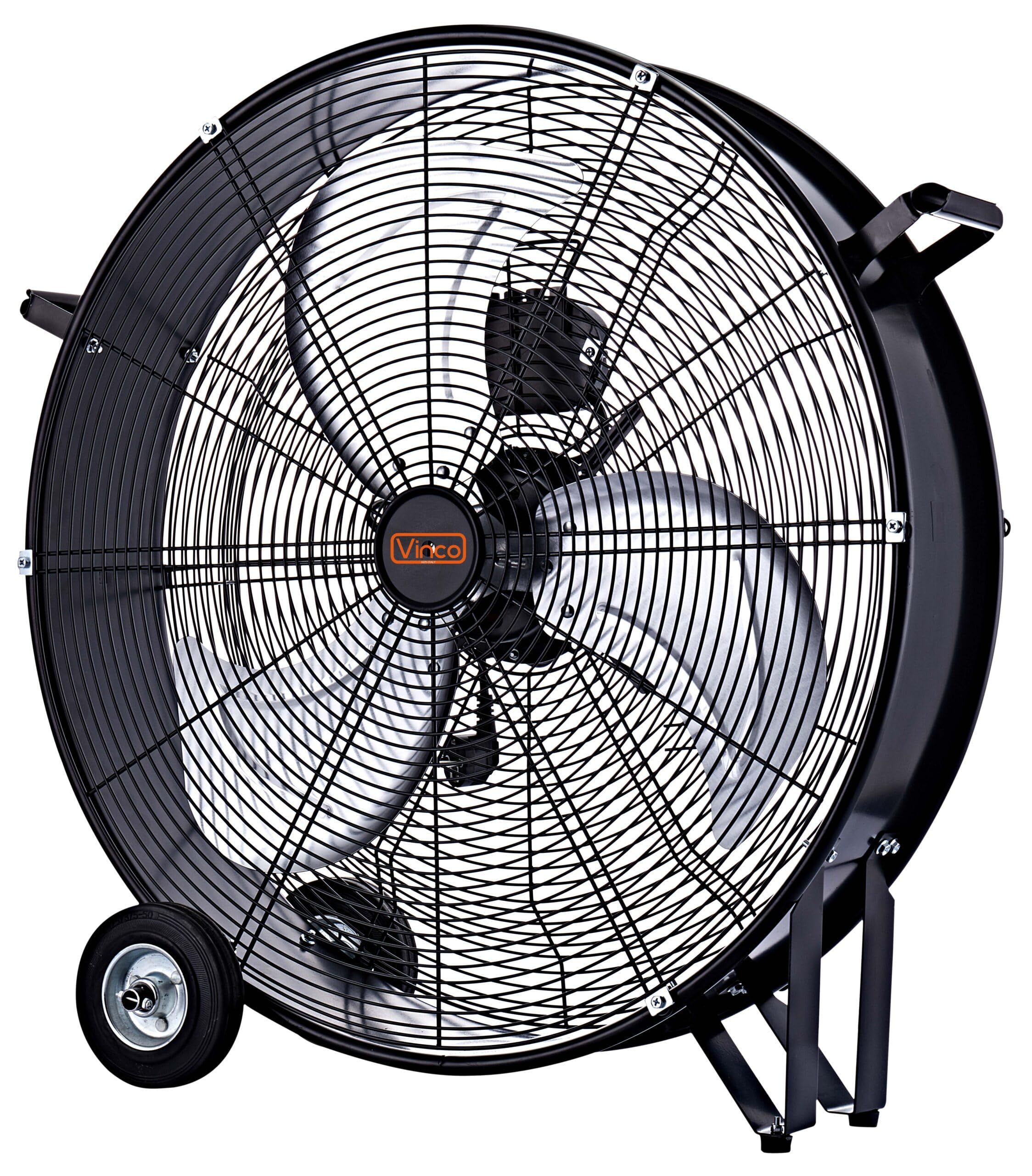 VENTILATORE INDUSTRIALE DA TERRA AD ALTA VELOCITA' DA 75 CM CON RUOTE 260W 35257