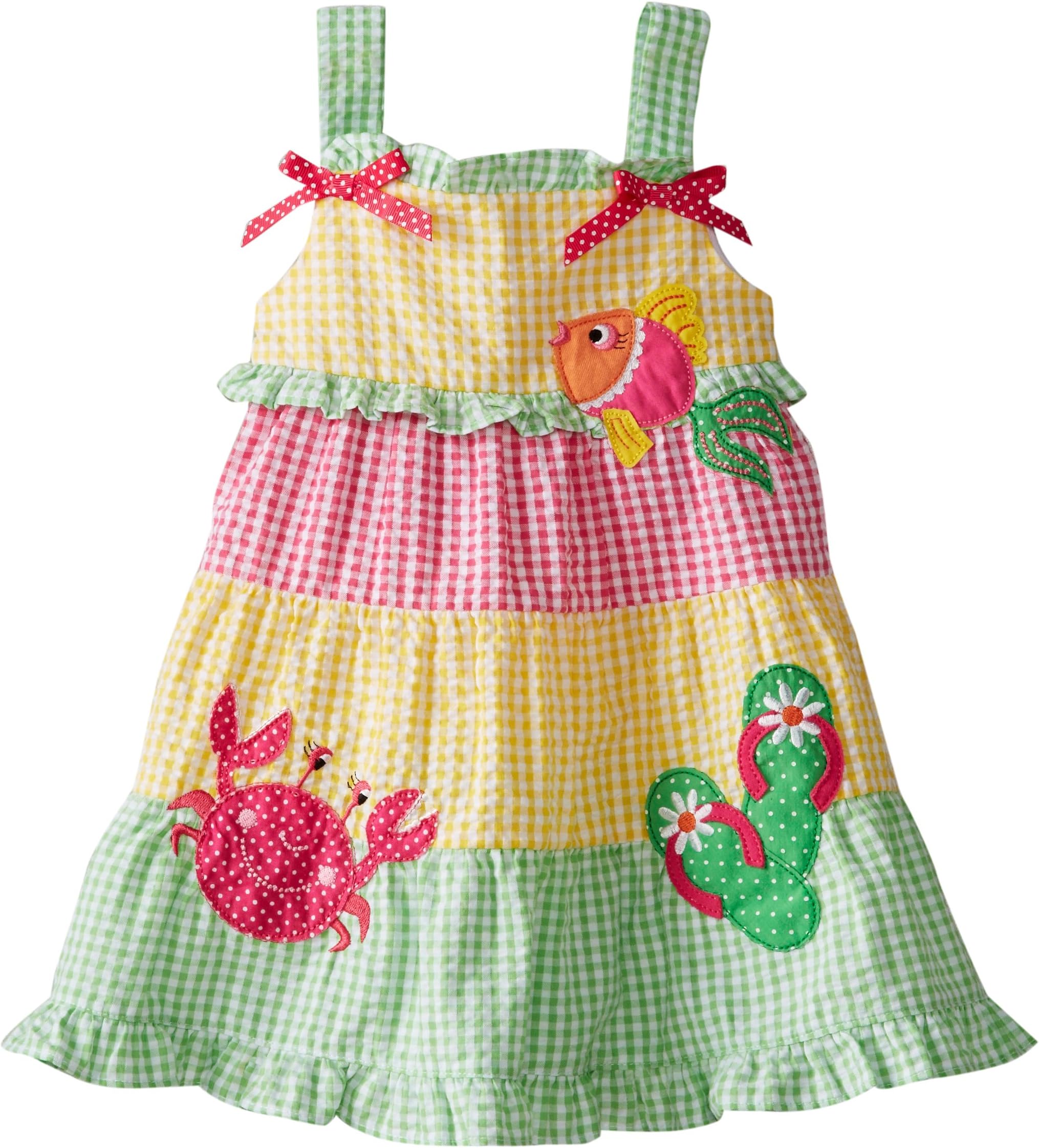 Good Lad Baby Girls' Seersucker Popover Sundress