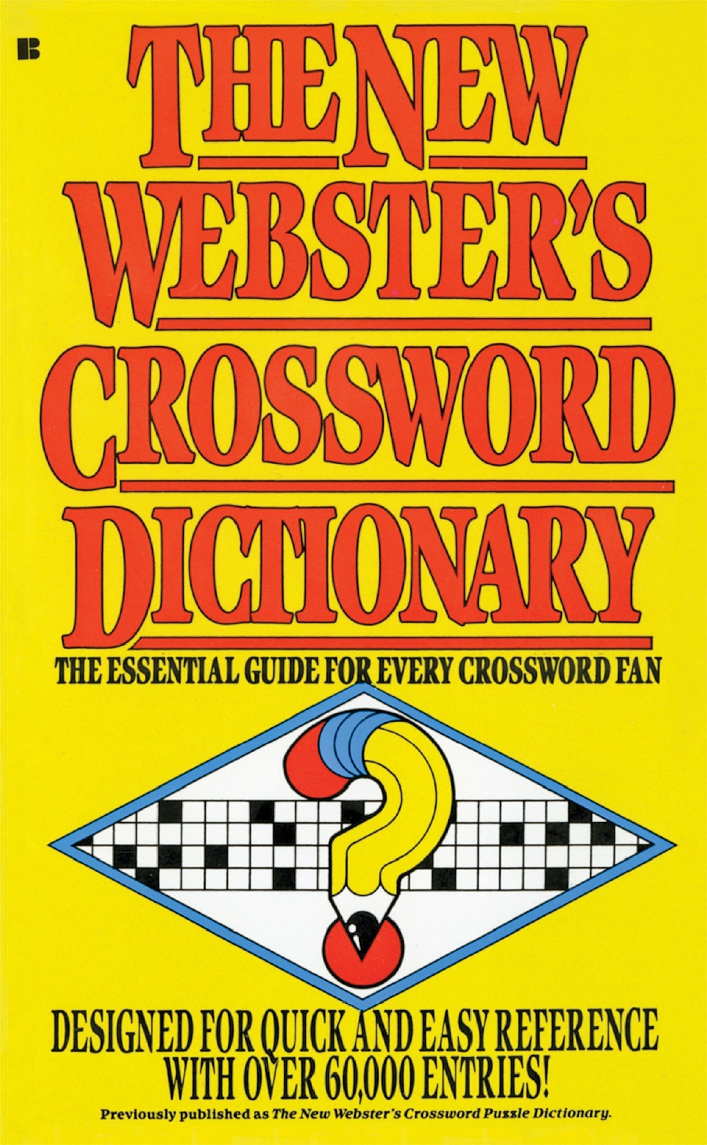 Buy The New Webster's Crossword Dictionary: The Essential ...