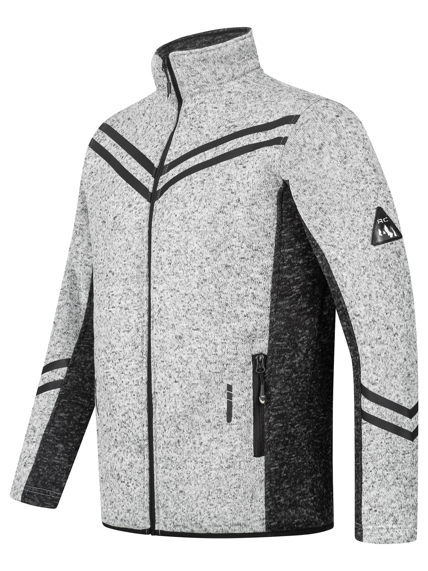 Rock Creek Fleecejacke Herren Outdoor H-373 | Wärmender Sweat-Pullover mit Reißverschluss, weiche Wanderbekleidung für Männer, Alltag, Camping und Freizeit