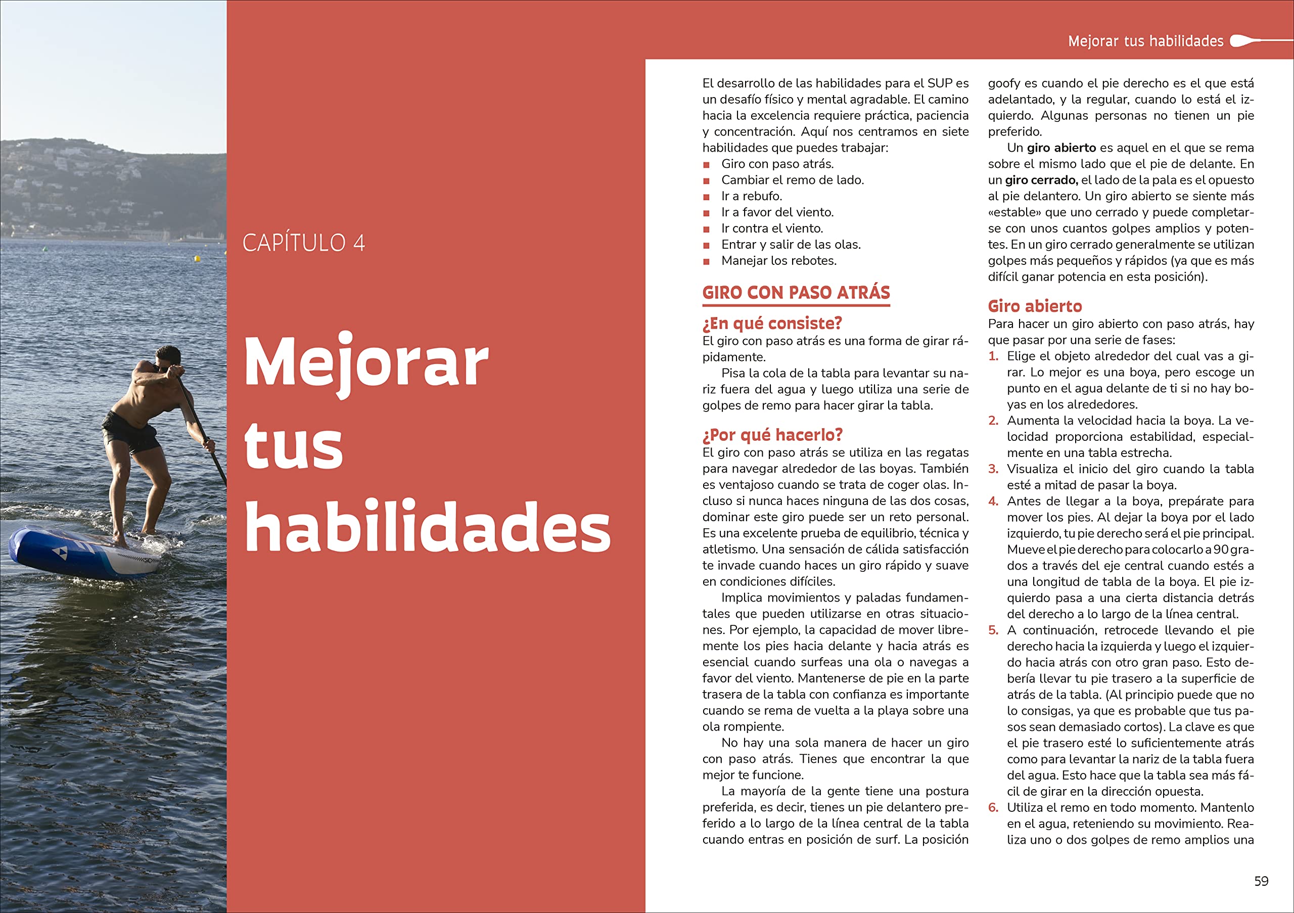 Paddle Surf - SUP: Cómo mejorar la eficiencia, la técnica, las habilidades y la capacidad física (DEPORTES)
