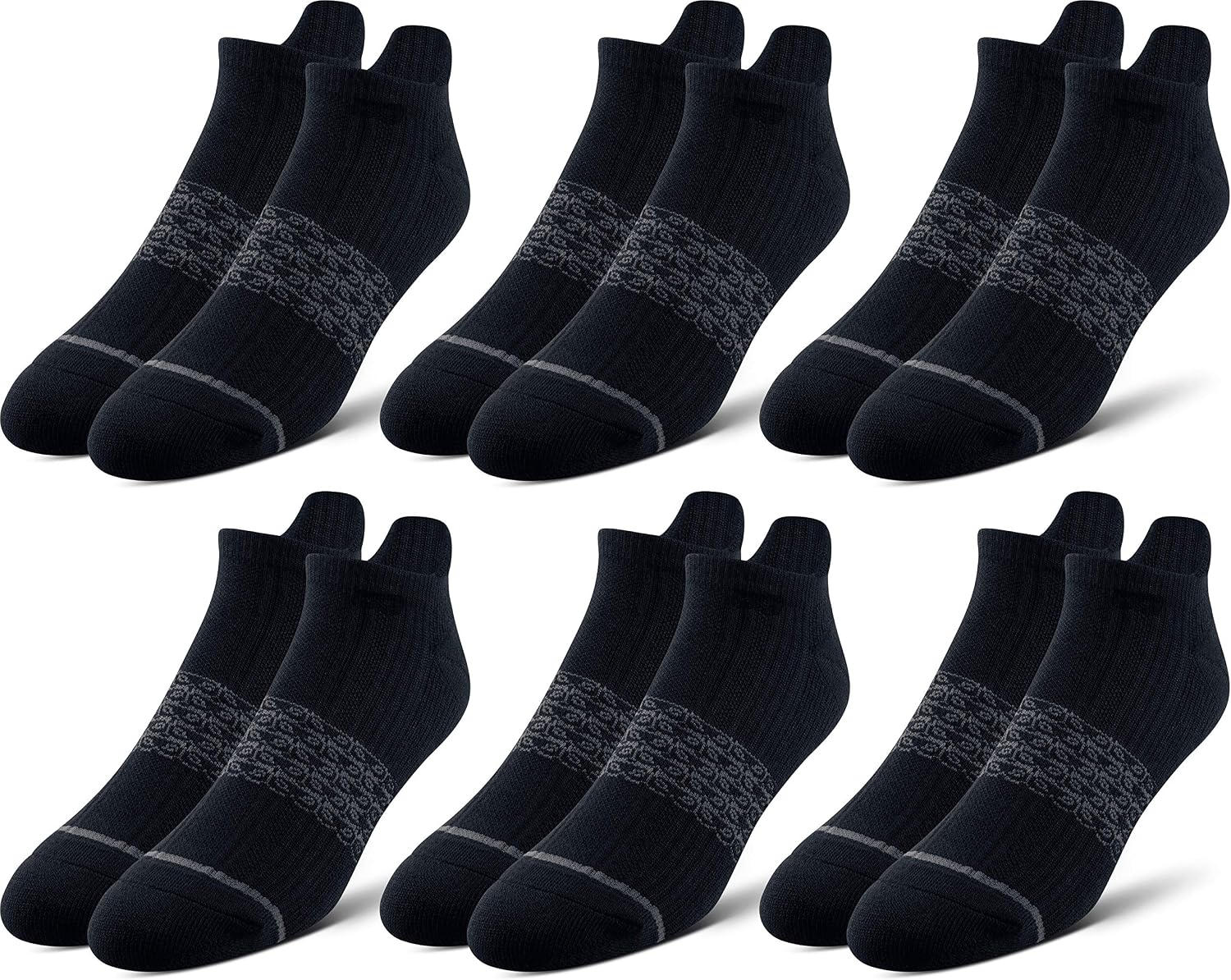 Pair of Thieves Men’s Athletic Cotton Low-Cut Socks – 6-Pack Cushioned Comfort Socks for Sports, Work & Casual Wear