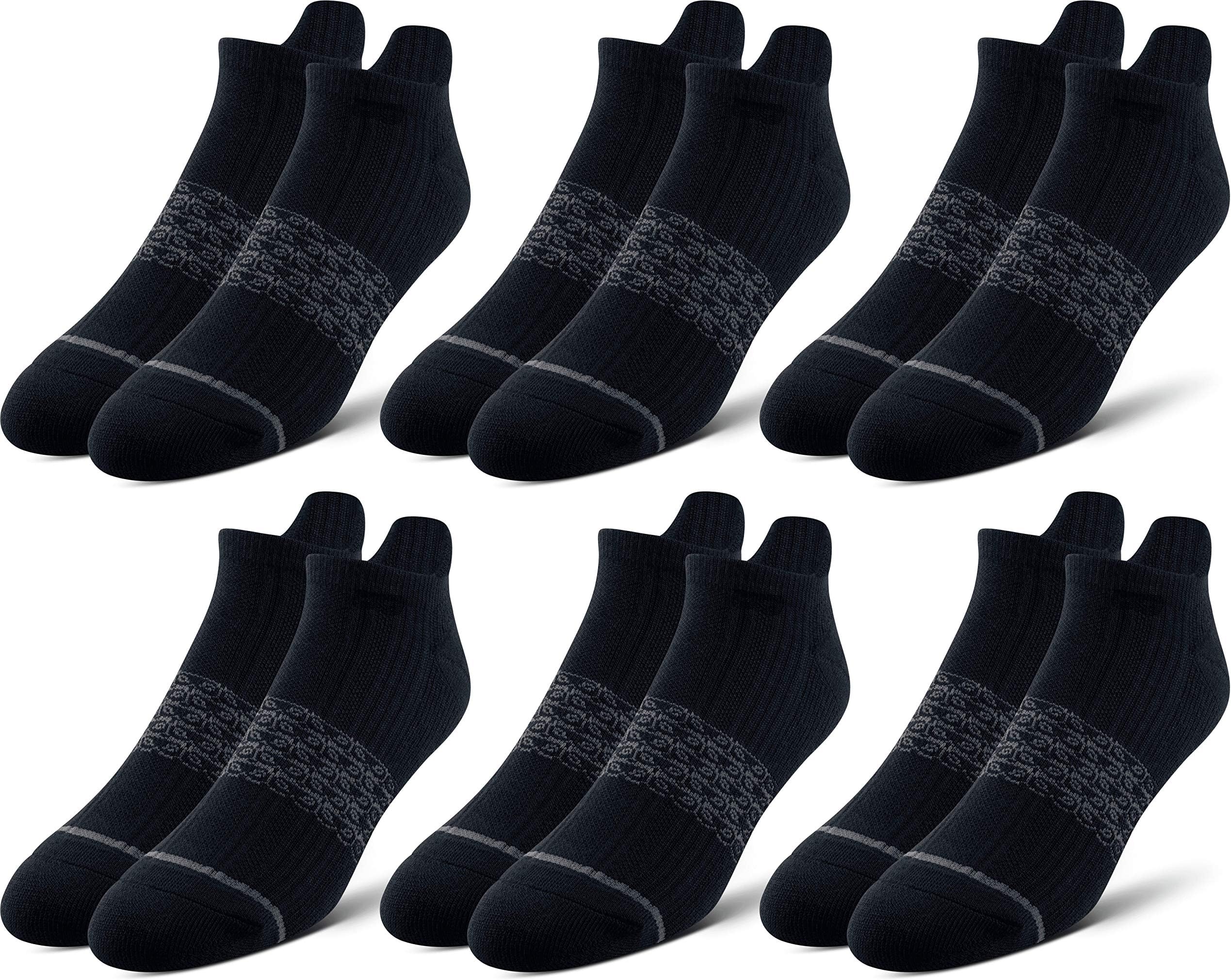 Pair of ThievesMen's Athletic Cotton Low-Cut Socks - 6-Pack Cushioned Comfort Socks for Sports, Work & Casual Wear
