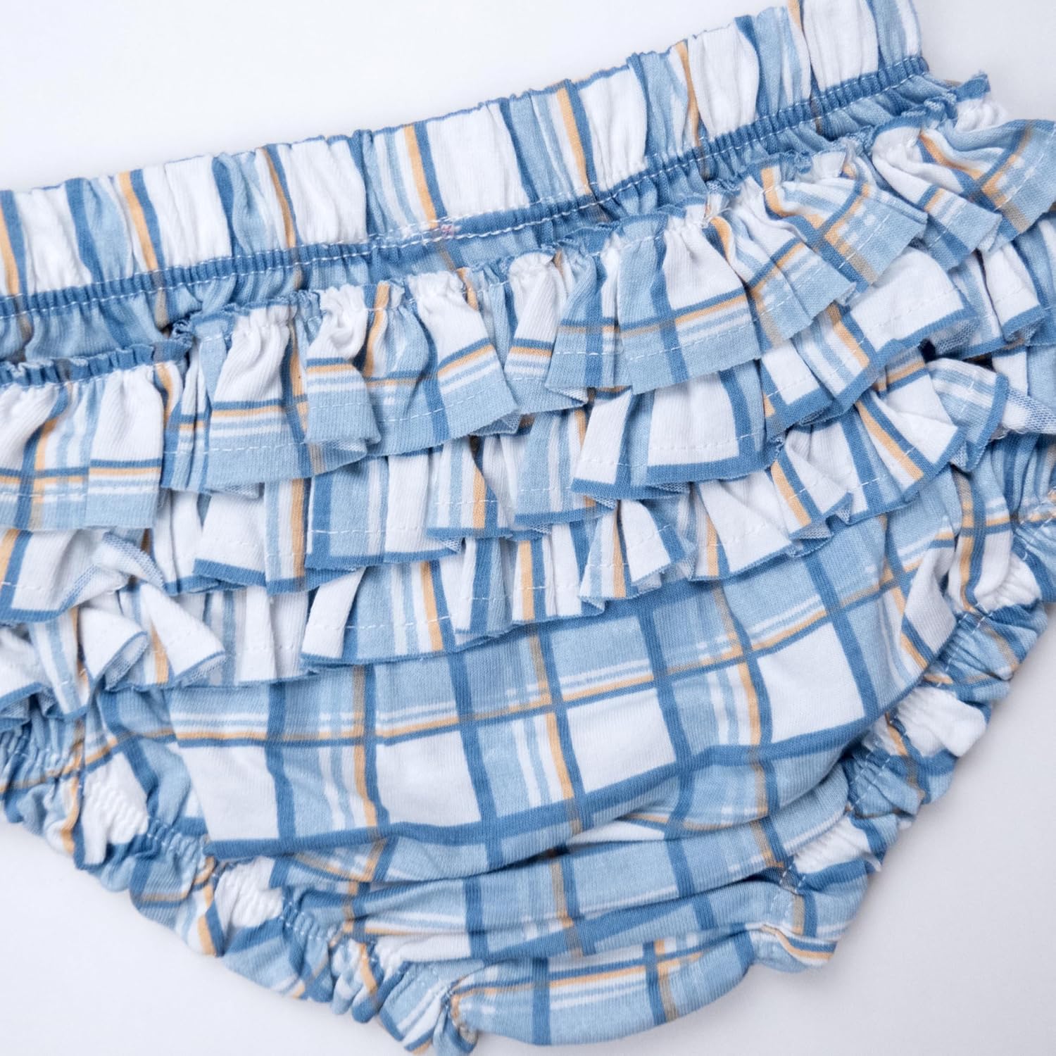 HonestBaby Baby Boys' 2-piece Flutter Tee, Dress With Ruffle Diaper Cover 100% Organic Cotton