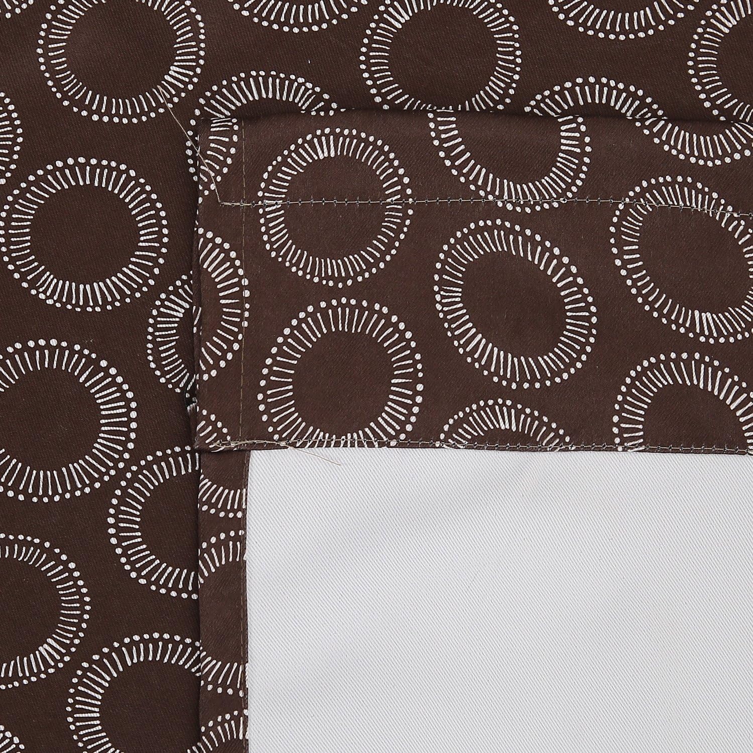 Deconovo Rod Pocket Window Drapes Thermal Insulated Blackout Curtains for Living Room, 42x95, Brown