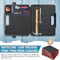 Vista 6 de Outus 4 almohadillas de espuma de poliuretano cortables para manualidades, insertos de espuma para estuches, relleno de embalaje, cámara, caja