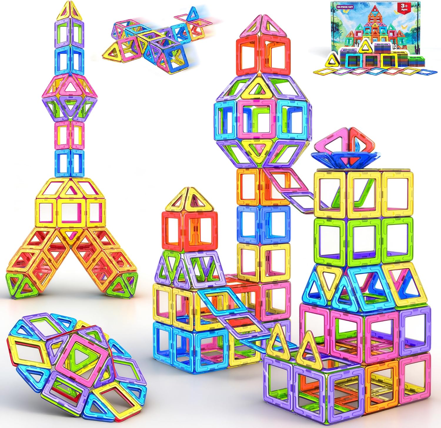 A-colourful, Transparent - 40 Pieces