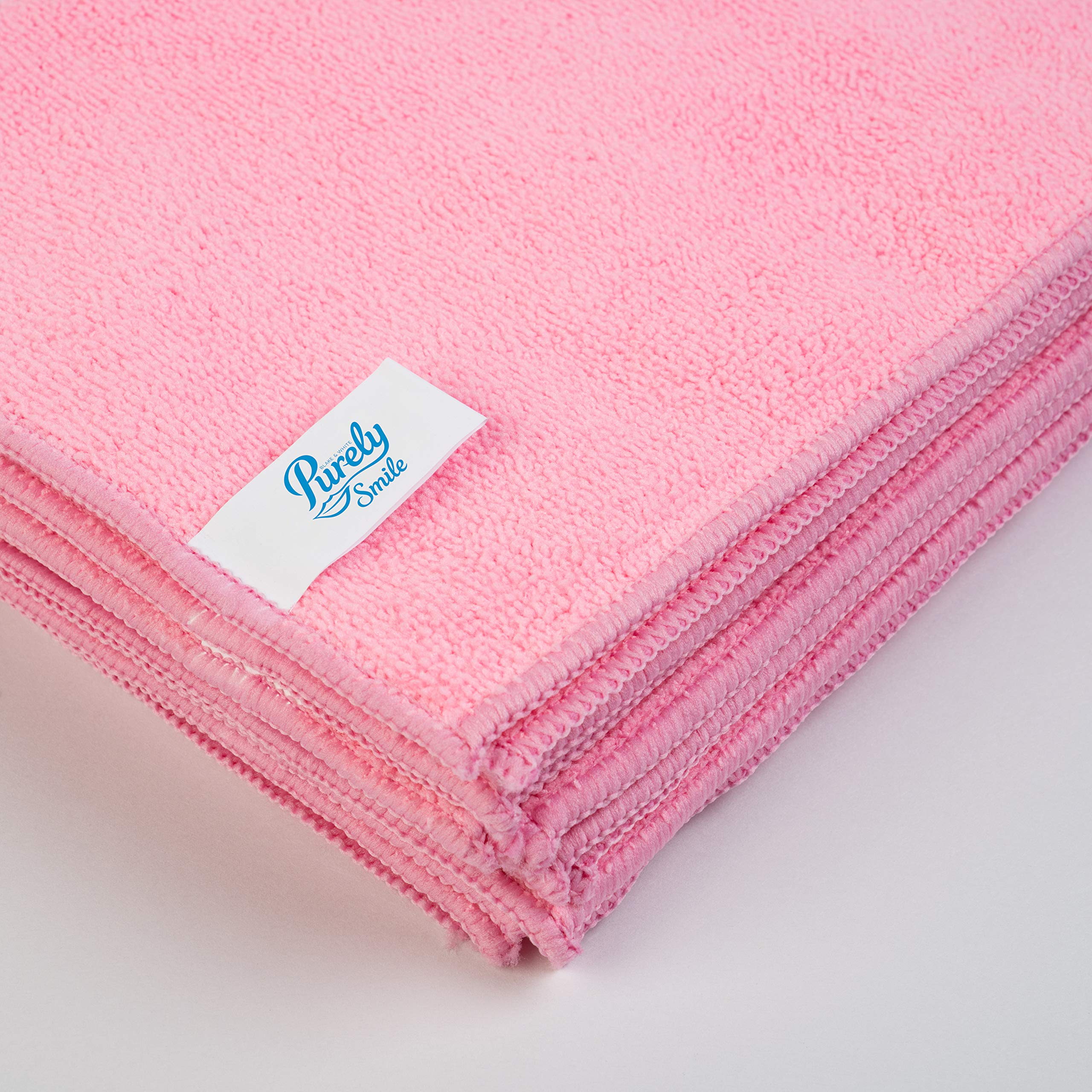 Blake & White Red Microfibre Cloths 10 Pack, Ultra Fine Reusable Cleaning Cloths for Home & Industrial Use - Image 2